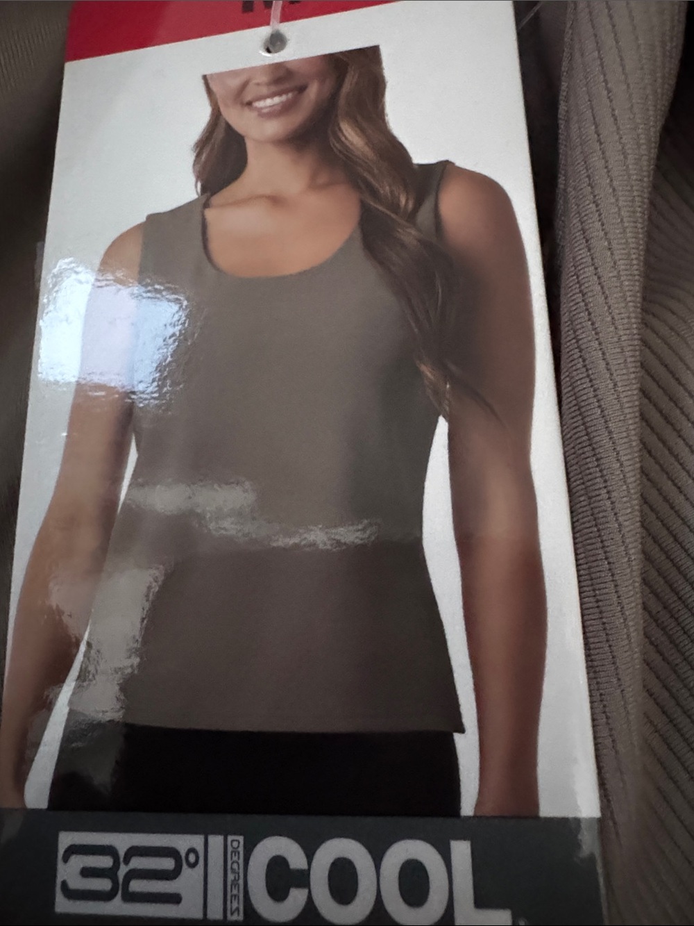 32° Cool Women's Sleeveless Tank Top — Taupe